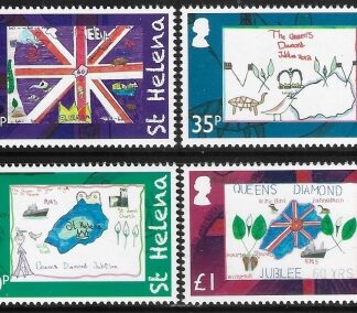 2012 St. Helena. SG.1183-6  Diamond Jubilee (2nd issue) set 4 values U/M (MNH)