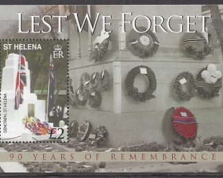 2008  St. Helena.  MS.1083  90th Anniv. End of World War 1  Mini sheet  U/M (MNH)