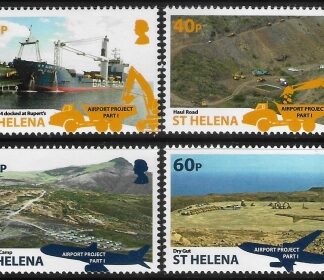 2013 St. Helena SG.1211-4  St. Helena Airport Project (part 1) set 4 values U/M (MNH)