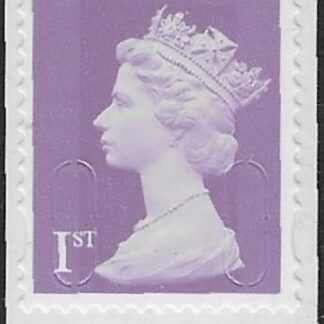 U3745 1st bright lilac ReigS 015R (from booklet) plain backing Walsall (U/M (MNH)