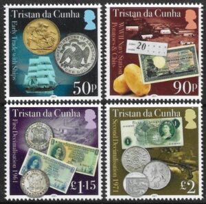 2021 Tristan Da Cunha. SG.1314-7 Anniversaries of Decimalisation. set 4 values U/M (MNH)