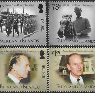 2021 Falkland Islands  SG.1485-8  HRH Prince Philip 1921-2021. set 4 values U/M (MNH)
