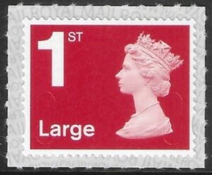 U3003 1st Large bright scarlet M19L SBP T2 Walsall (ISP) U/M (MNH)