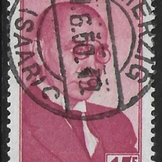 1950 SAAR  SG.287  Death Cent. Peter Wust vfu. (cat. val. £12.50)