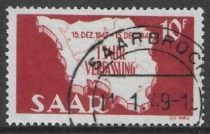 1948 SAAR SG.257 Map of Saarland. very fine used. (cat. val. £6.50)