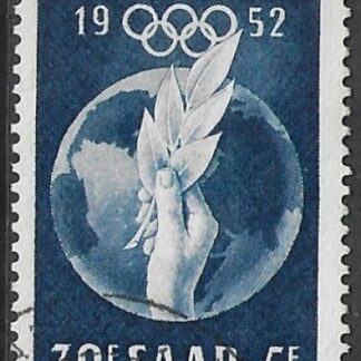 1952 Saar SG.313 15th Olympics  very fine used. (cat. val. £22.00)