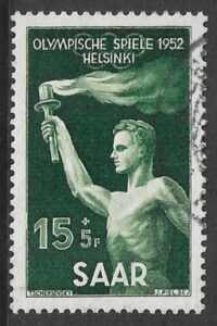 1952 Saar SG.312 15th Olympics very fine used. (cat. val. £20.00)