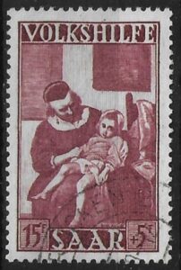 1949 SAAR SG.283 National Relief Fund. very find used. (cat. val. £130.00)