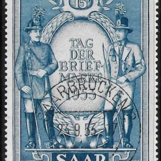 1953 SAAR SG.339  Stamp Day. very find used. (cat. val. £21.00)