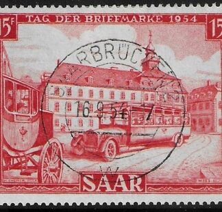 1954 SAAR SG.346  Stamp Day. very find used. (cat. val. £22.00)