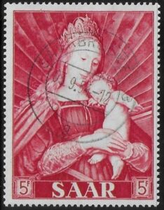 1954 SAAR SG.348 Marian Year. very find used. (cat. val. £5.25.00)