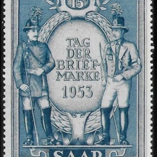 1953 SAAR  SG.339  Stamp Day. U/M. MNH (cat. val. £11.00)