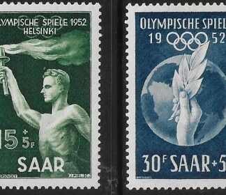 1952 SAAR SG.312-3  Olympic Games Helsinki.   U/M (MNH)  cat. val. £19.50