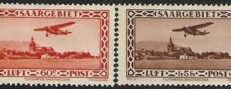 1932 SAAR SG.157-8   'AIR'.   M/M  cat. val. £80.00