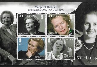 2013 St. Helena. SG.MS.1206  Margaret Thatcher. Mini Sheet. U/M (MNH)