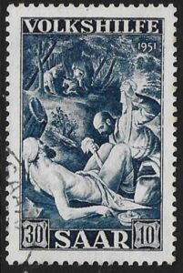 1951 SAAR SG.309 National Relief Fund. vfu. cat. val. £60.00