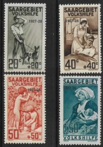 1927 SAAR SG.122-5 Welfare Fund. set 4 values U/M (MNH) cat val. £80.00