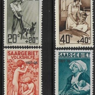 1927 SAAR SG.122-5  Welfare Fund. set 4 values U/M (MNH) cat val. £80.00