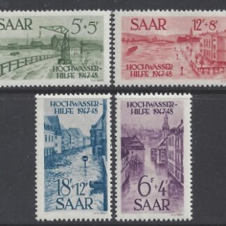 1948 SAAR SG.252-5 Flood Disaster fund M/M  cat. val. £36.00