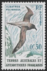 1956 French Antarctic SG.2 30c Light Mantled Sooty Albatross U/M (MNH)