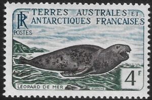 1960 French Antarctic SG.7 4F Leopard Seal. U/M (MNH)