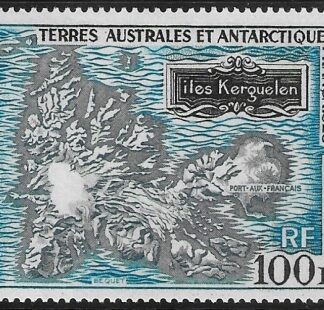 1969  French Antarctic  SG.55  Relief Map of Kerguelen. U/M (MNH)