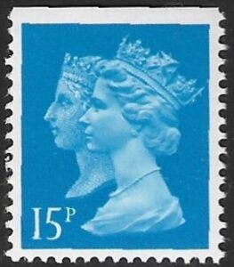 SG.1467 15p CB imperf Top Harrison ex booklet JC1. U/M (MNH)