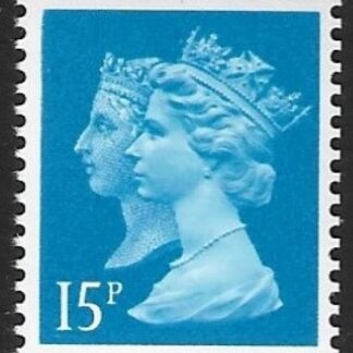 SG.1468 15p LB  bright blue  Harrison ex booklet. FB56 U/M (MNH)