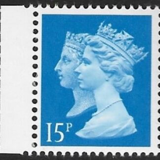 SG.1468ea 15p RB  bright blue  Harrison ex booklet DX11 U/M (MNH)
