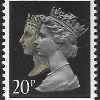 SG.1469 20p phos. brownish black & cream.  Harrison ex sheet. U/M (MNH)