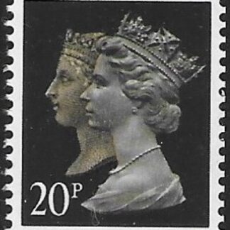 SG.1469 20p phos. brownish black & cream. imperf Top  Harrison. ex booklet JD1 U/M (MNH)