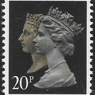 SG.1469 20p phos. brownish black & cream. imperf Bottom  Harrison. ex booklet JD1 U/M (MNH)