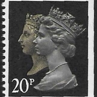 SG.1469 20p phos. brownish black & cream. imperf Right  Harrison. ex booklet FH20  U/M (MNH)