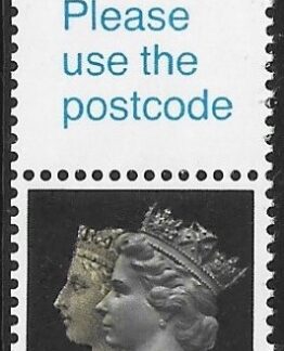 SG.1470 20p  2B brownish black & cream. Harrison. ex booklet FB56 U/M (MNH)