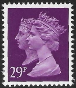 SG.1471 29p phos. deep mauve. Harrison. ex sheet. U/M (MNH)