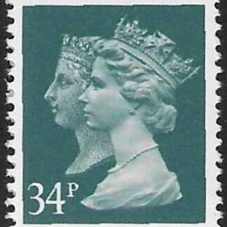 SG.1473 34p  phos. deep bluish grey. Harrison. ex sheet. U/M (MNH)