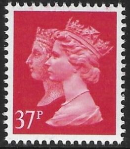 SG.1474 37p phos. rosine. Harrison. ex sheet. U/M (MNH)