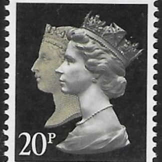 SG.1476  20p phos brownish black & cream  imperf Top. Walsall. ex booklet  JD3 U/M (MNH)