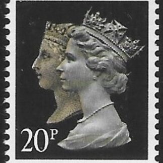 SG.1476  20p phos brownish black & cream  imperf  Bottom. Walsall. ex booklet  JD3 U/M (MNH)