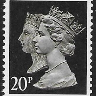 SG.1478  20p phos. brownish black  Questa ex booklet JD2 U/M (MNH)