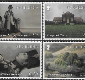 2021 St Helena  SG.1304-7 .  Napoleon  set 4 values U/M (MNH)
