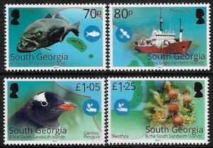 2021 South Georgia. SG.789-92 The Blue Belt Programme. set 4 values U/M (MNH)