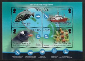 2021 South Georgia. MS.793 The Blue Belt Programme. mini sheet U/M (MNH)