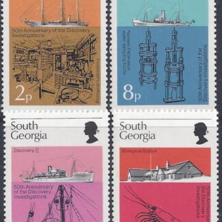 1976 South Georgia  SG.46-49  50th Anniv. of Discovery Investigations. set 4 values U/M (MNH)