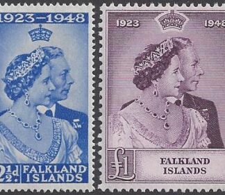 1948 Falkland Islands  Royal Silver Wedding SG.166/7 MNH