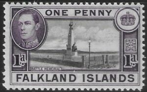 1941 Falkland Islands SG.148  2d black and violet U/M (MNH)