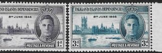 1946 Falklands Dependencies SG. G17-18 Victory. U/M (MNH)
