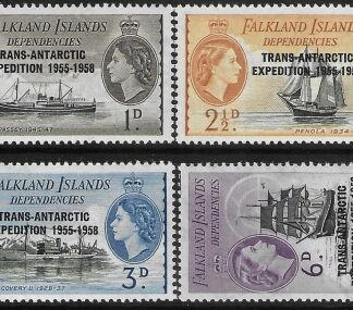 1980 Falkland Islands Dependencies SG. G41-4 Trans Atlantic Expedition. U/M (MNH)