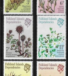 1981 Falkland Islands Dependencies SG.89-94 Plants. set 6 values. U/M (MNH)