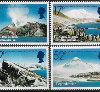 1984 Falkland Islands Dependencies SG.121-4 Volcanoes. set 4 . U/M (MNH)